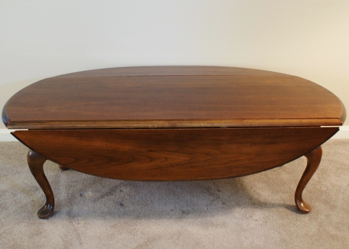 Queen Anne Style Mersman Drop Leaf Coffee Table