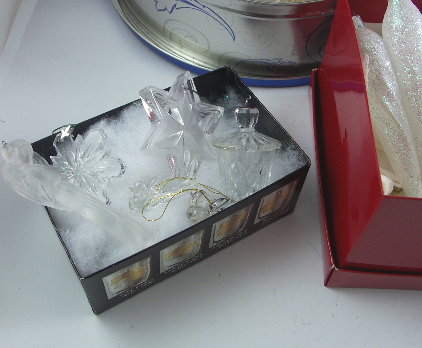 Glass and Crystal Christmas Ornaments