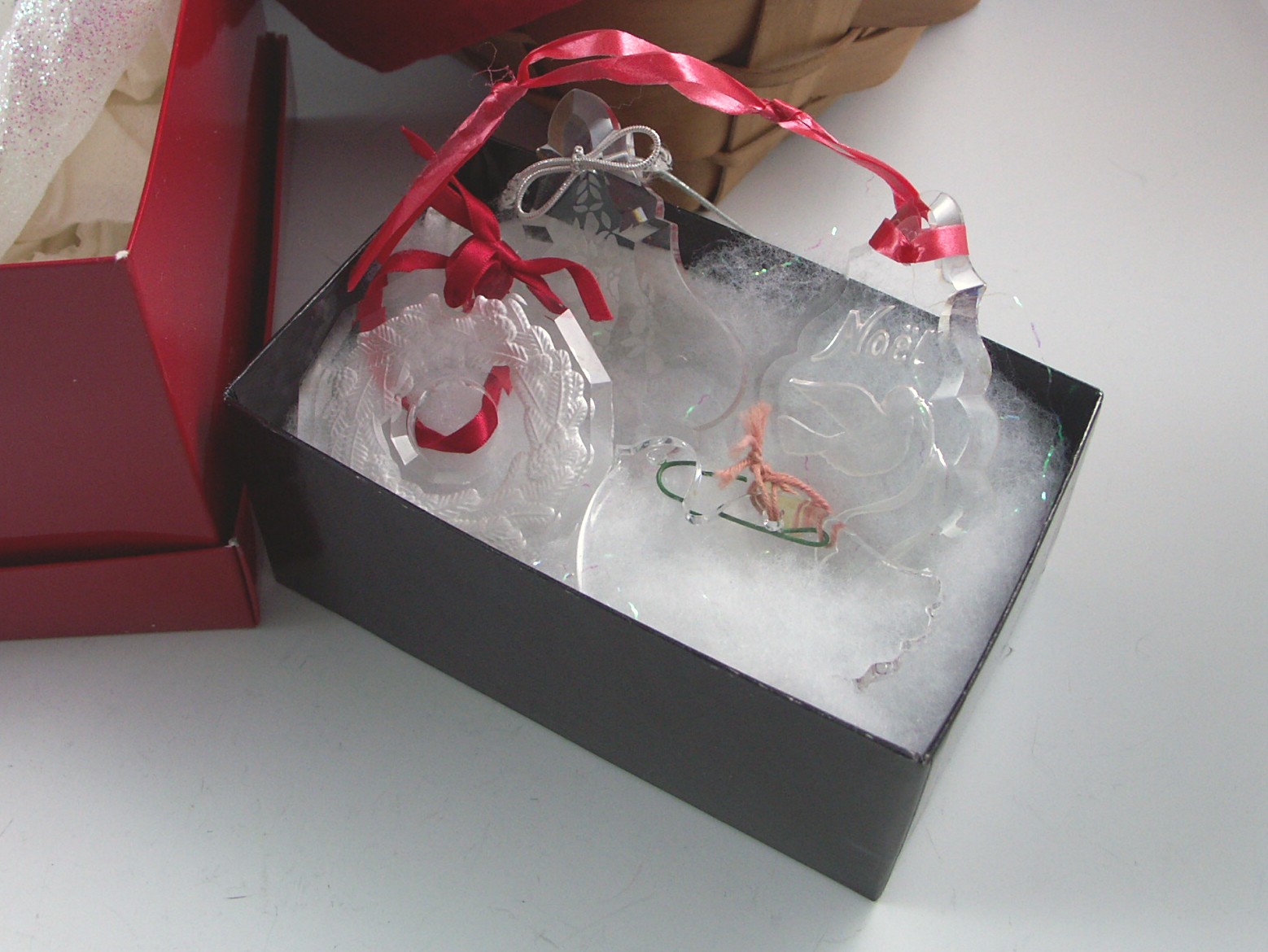 Glass and Crystal Christmas Ornaments