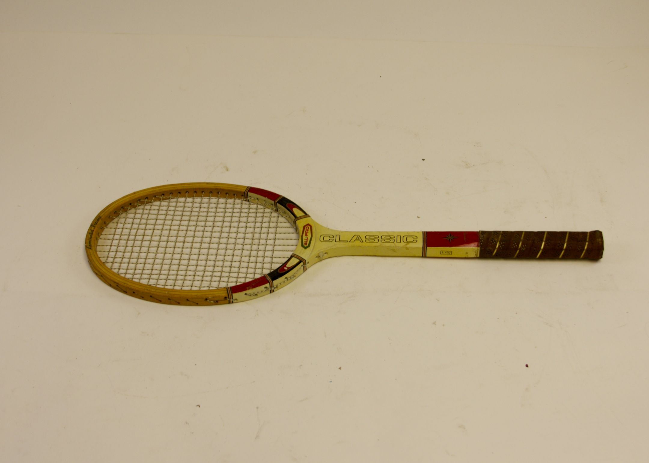 Classic Wooden Tennis Racquet