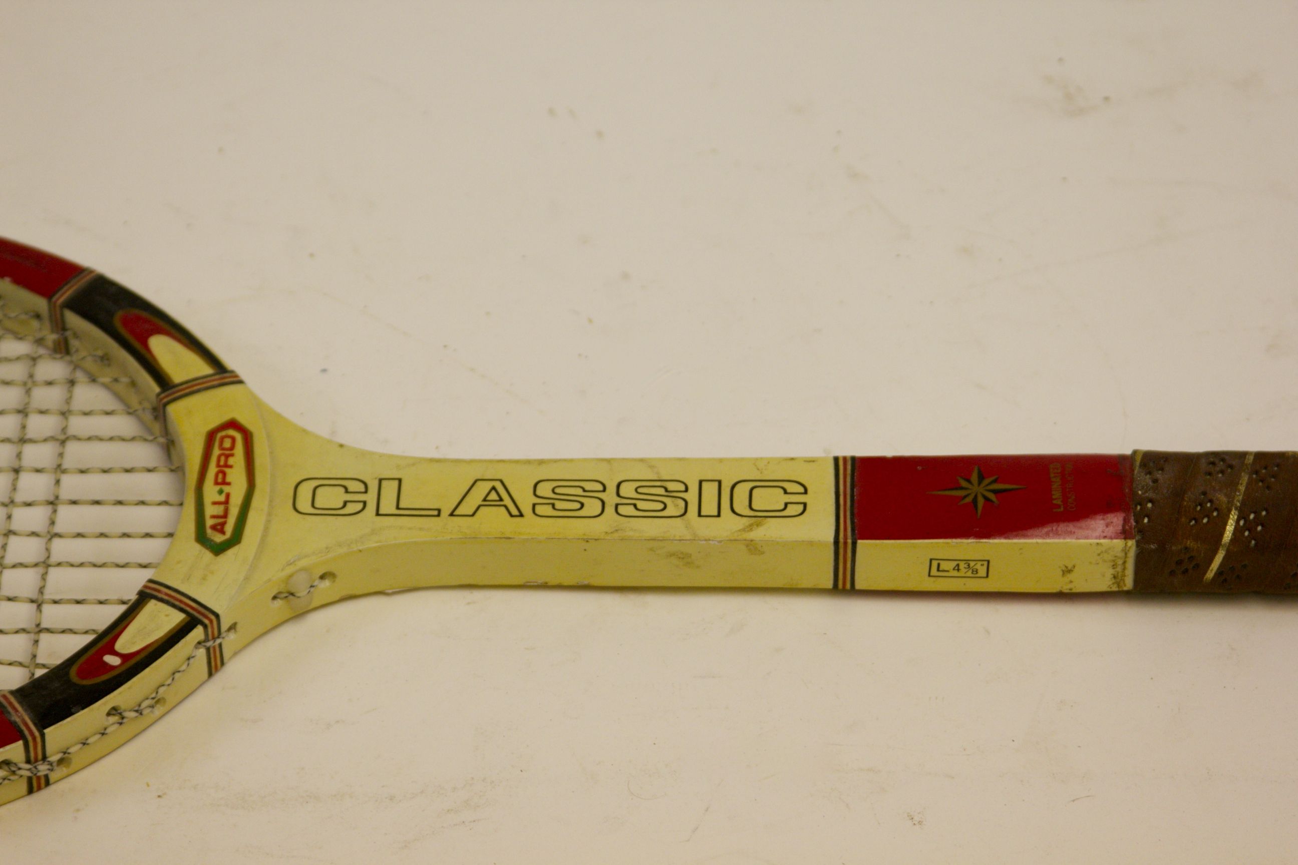 Classic Wooden Tennis Racquet