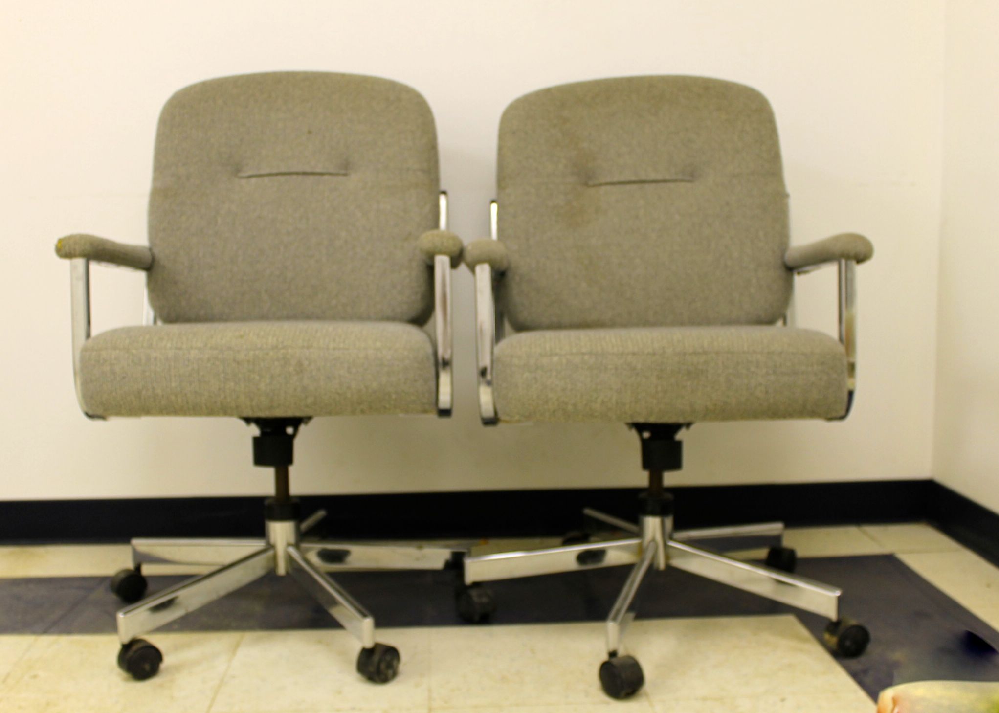 Two Adjustable Office Chairs