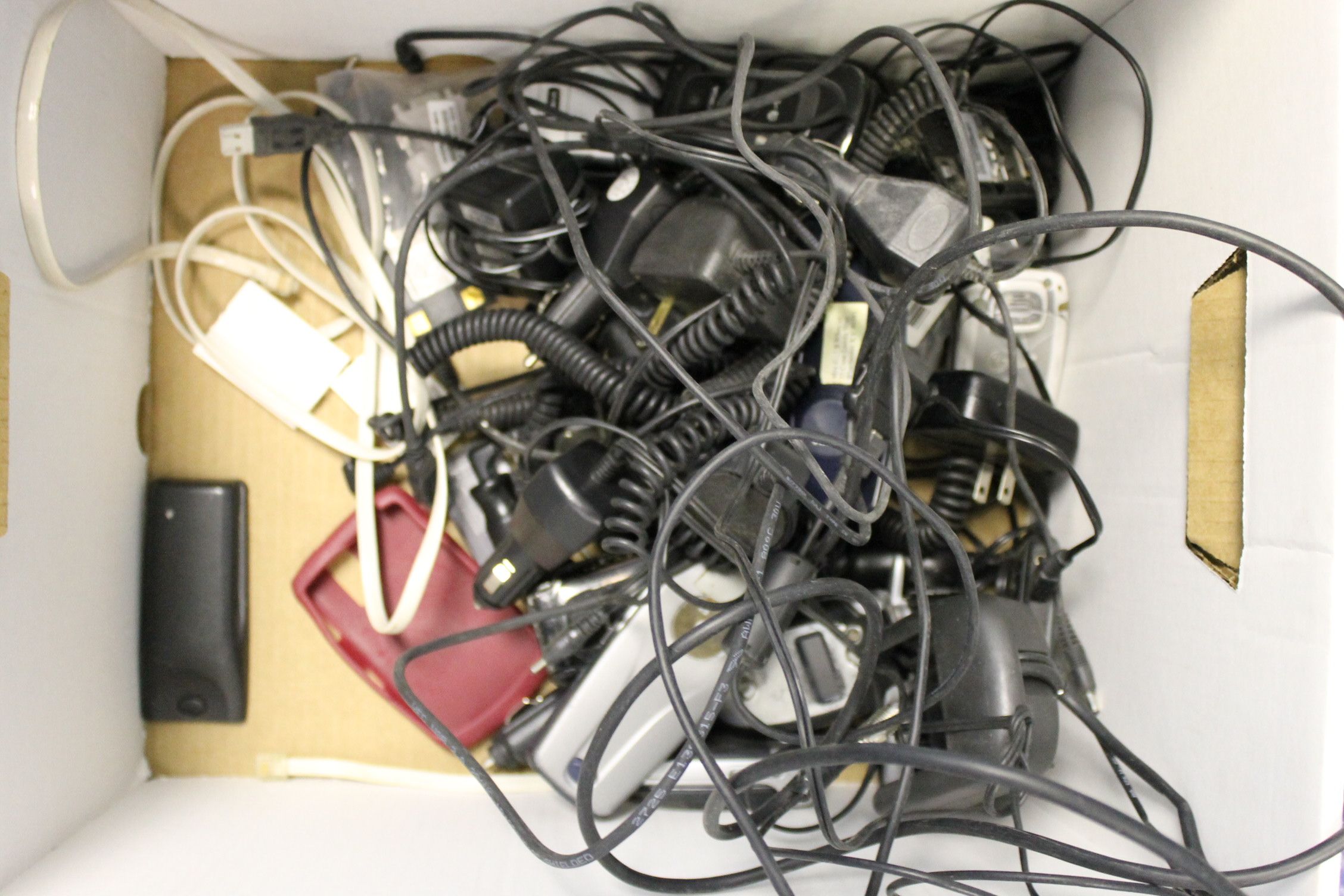 Lot of Cell Phones and Chargers
