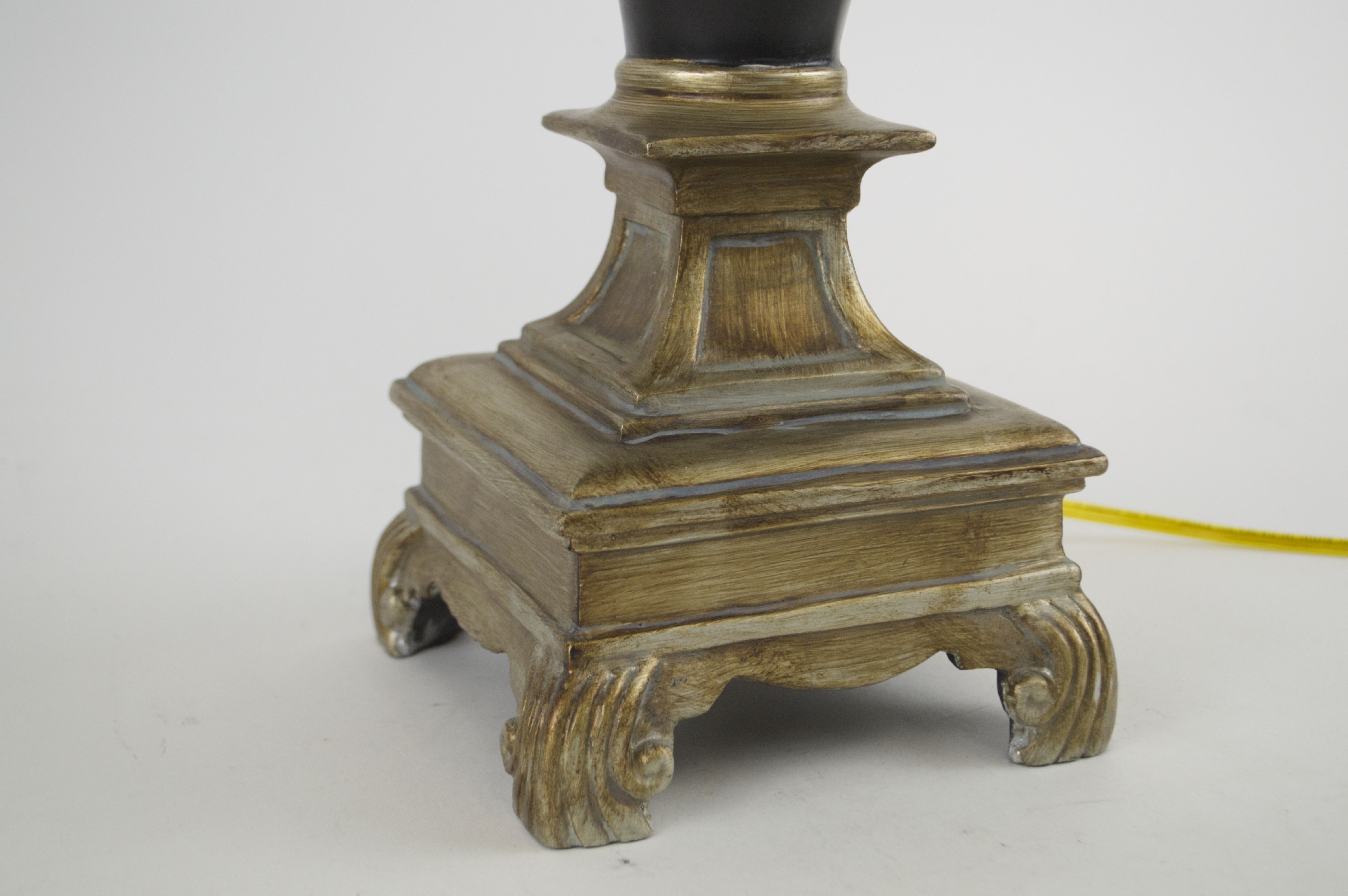 Black and Gold Empire Style Lamp 