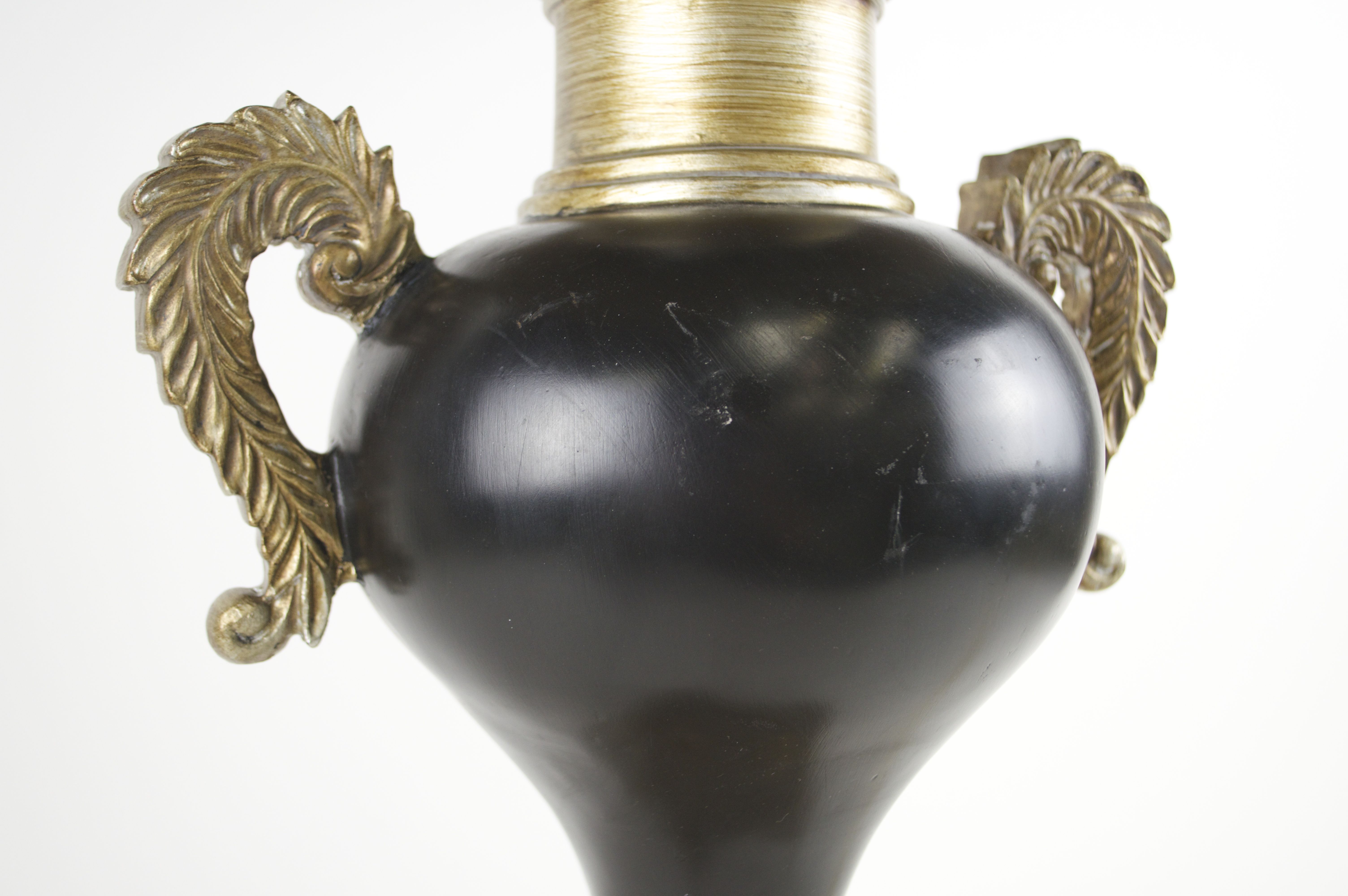 Black and Gold Empire Style Lamp 