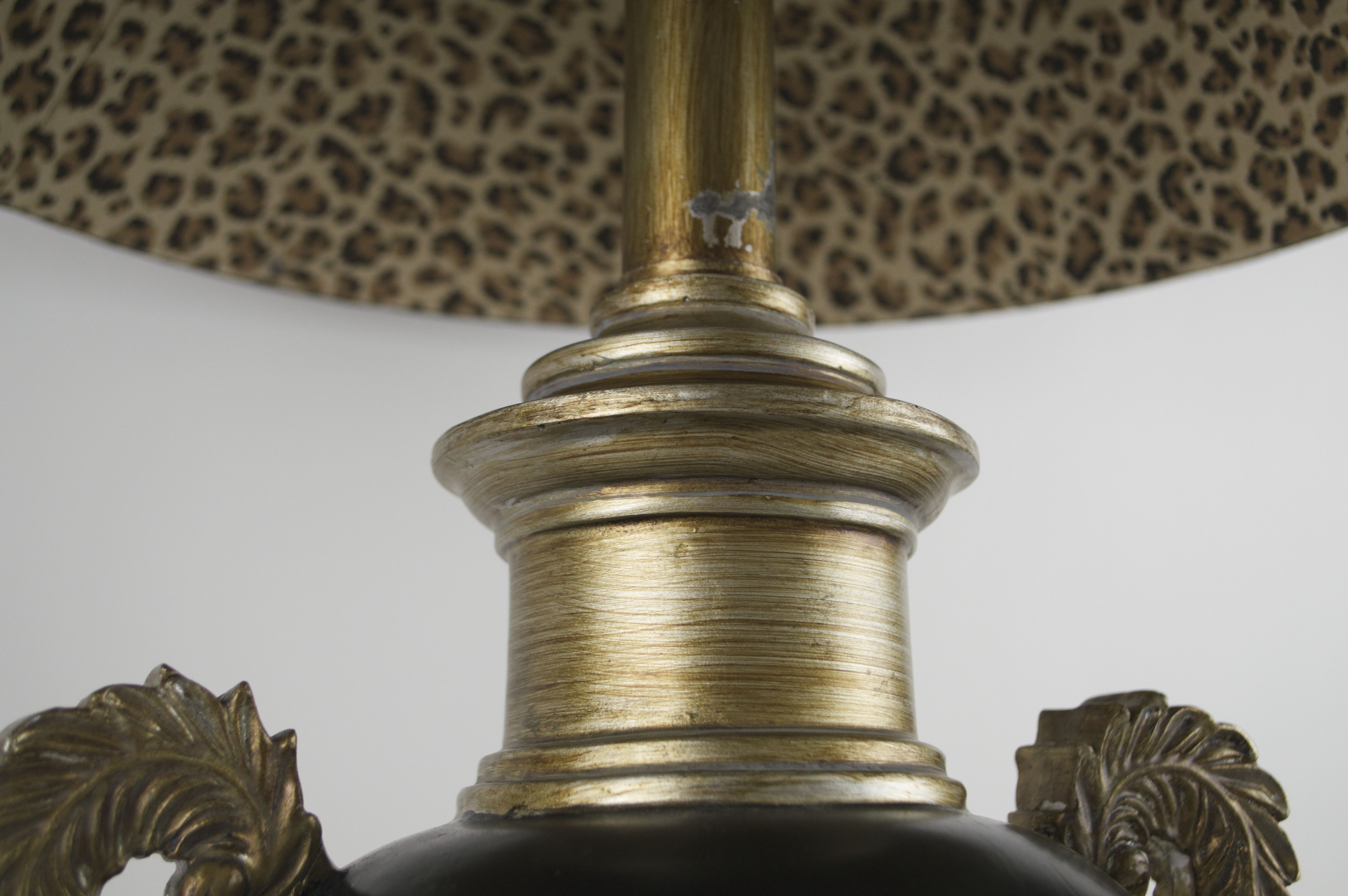 Black and Gold Empire Style Lamp 
