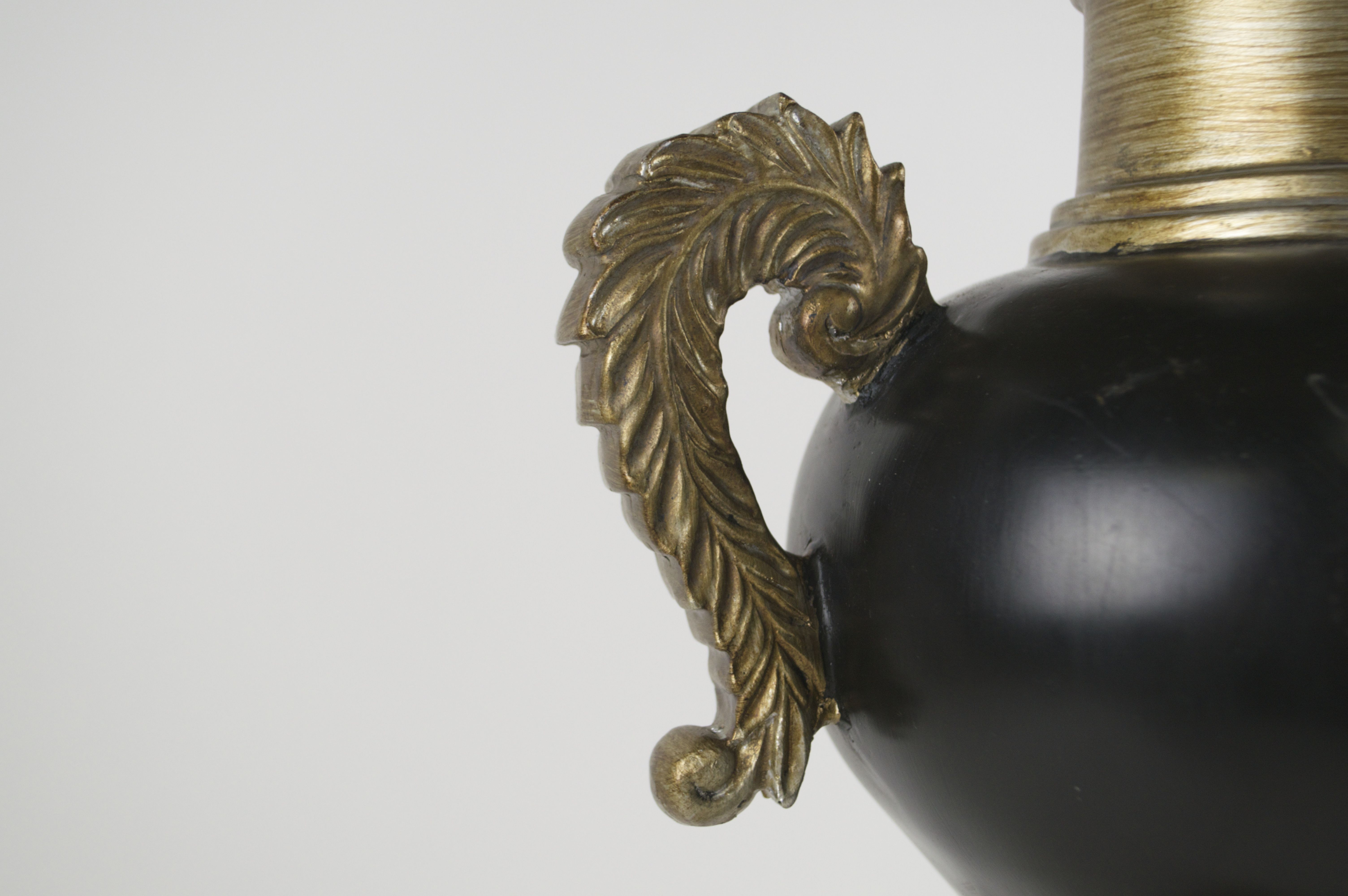 Black and Gold Empire Style Lamp 