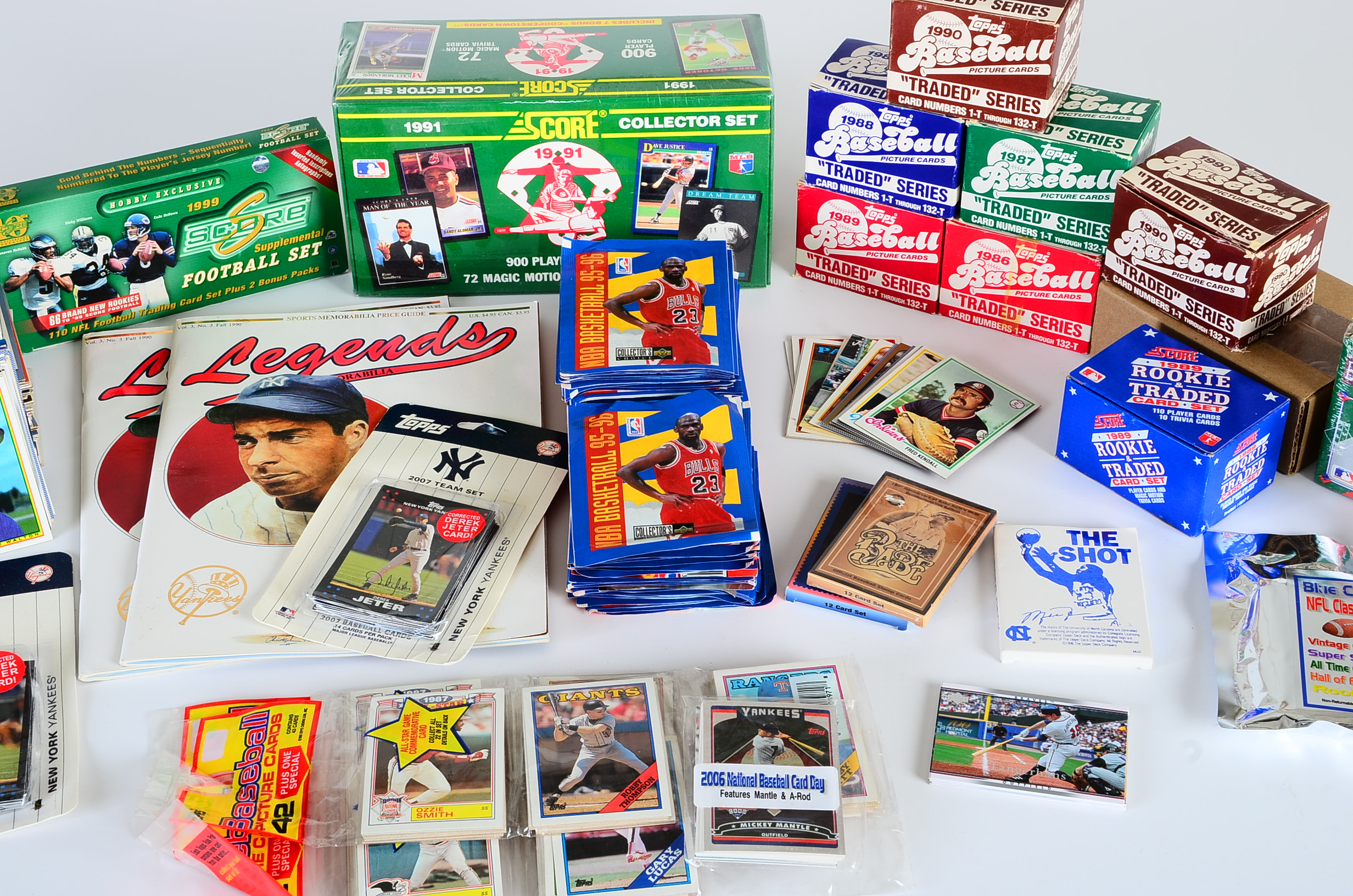 Topps Traded Sets Plus Football/Basketball Cards 