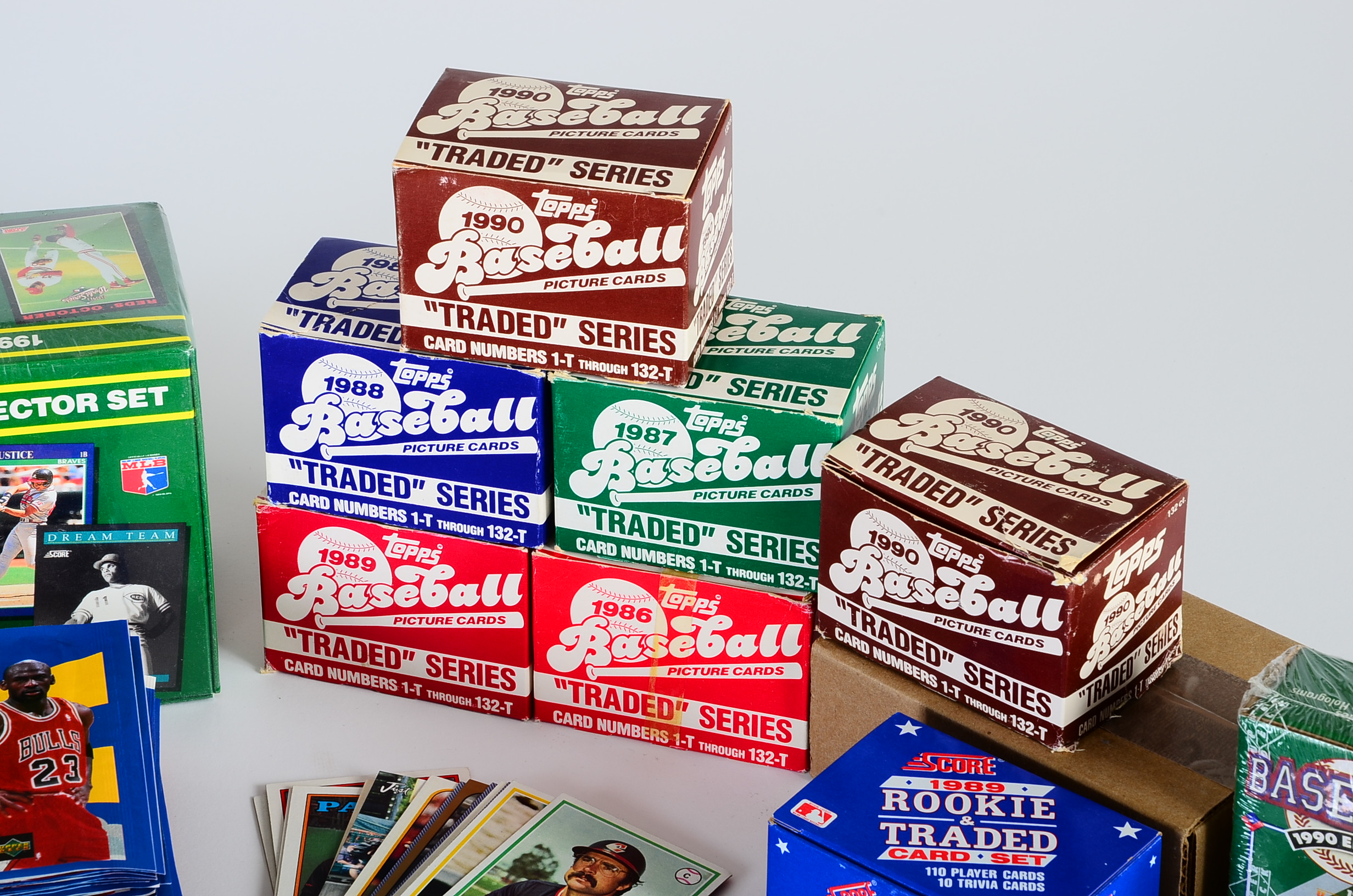 Topps Traded Sets Plus Football/Basketball Cards 