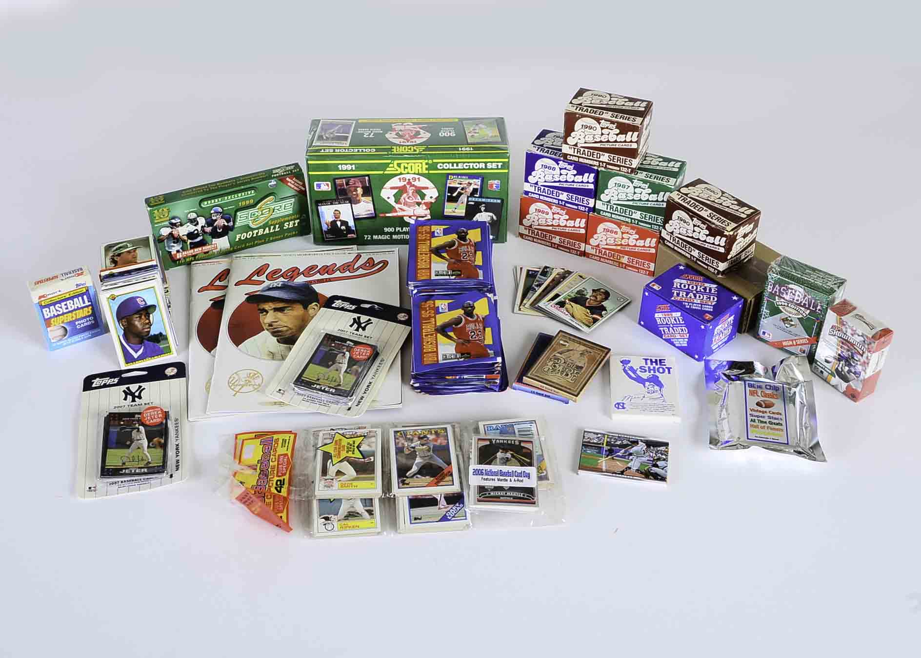 Topps Traded Sets Plus Football/Basketball Cards 