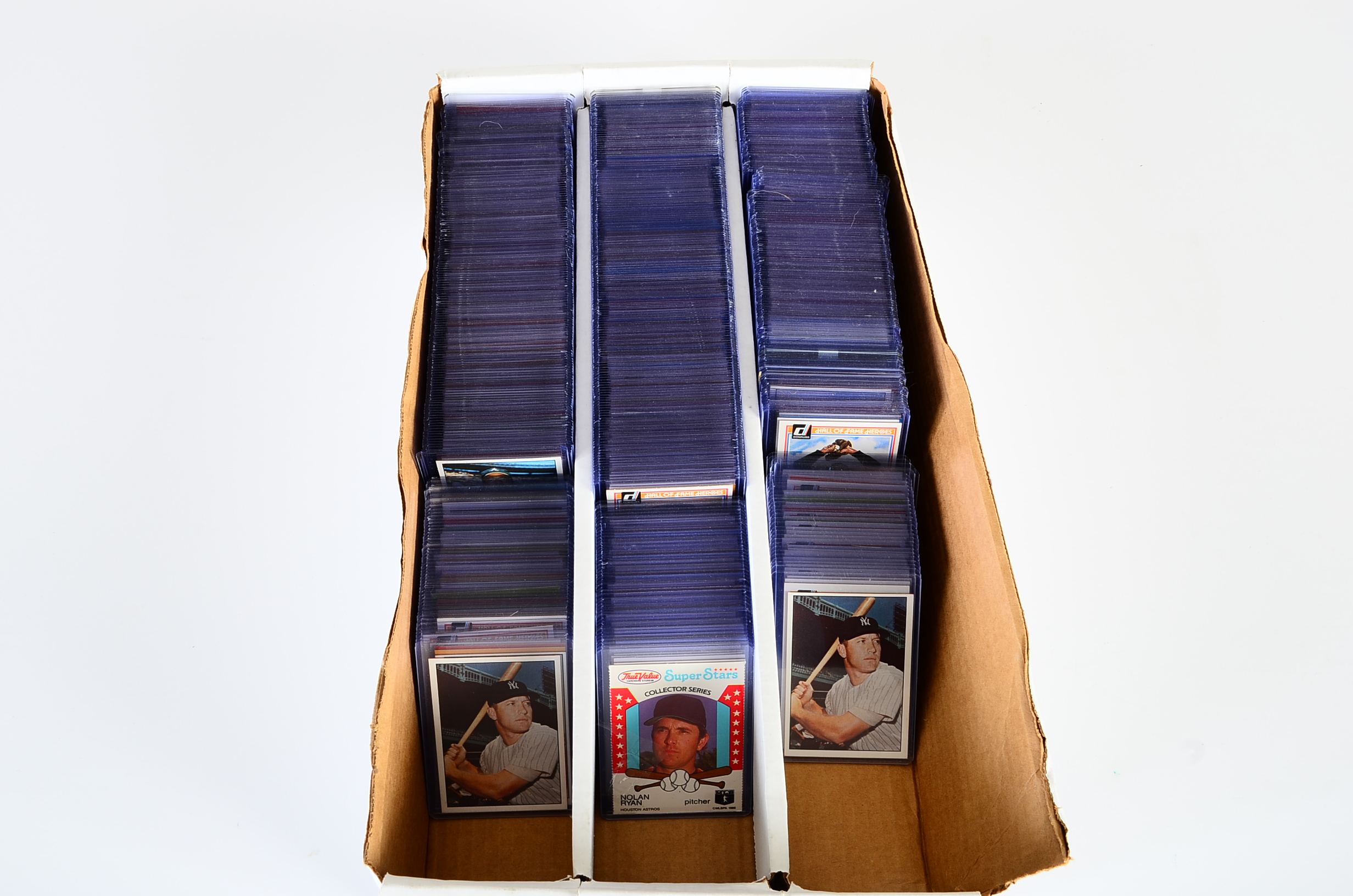 Hundreds Hall Of Fame Baseball Player Cards Clemente, Mays, Mantle