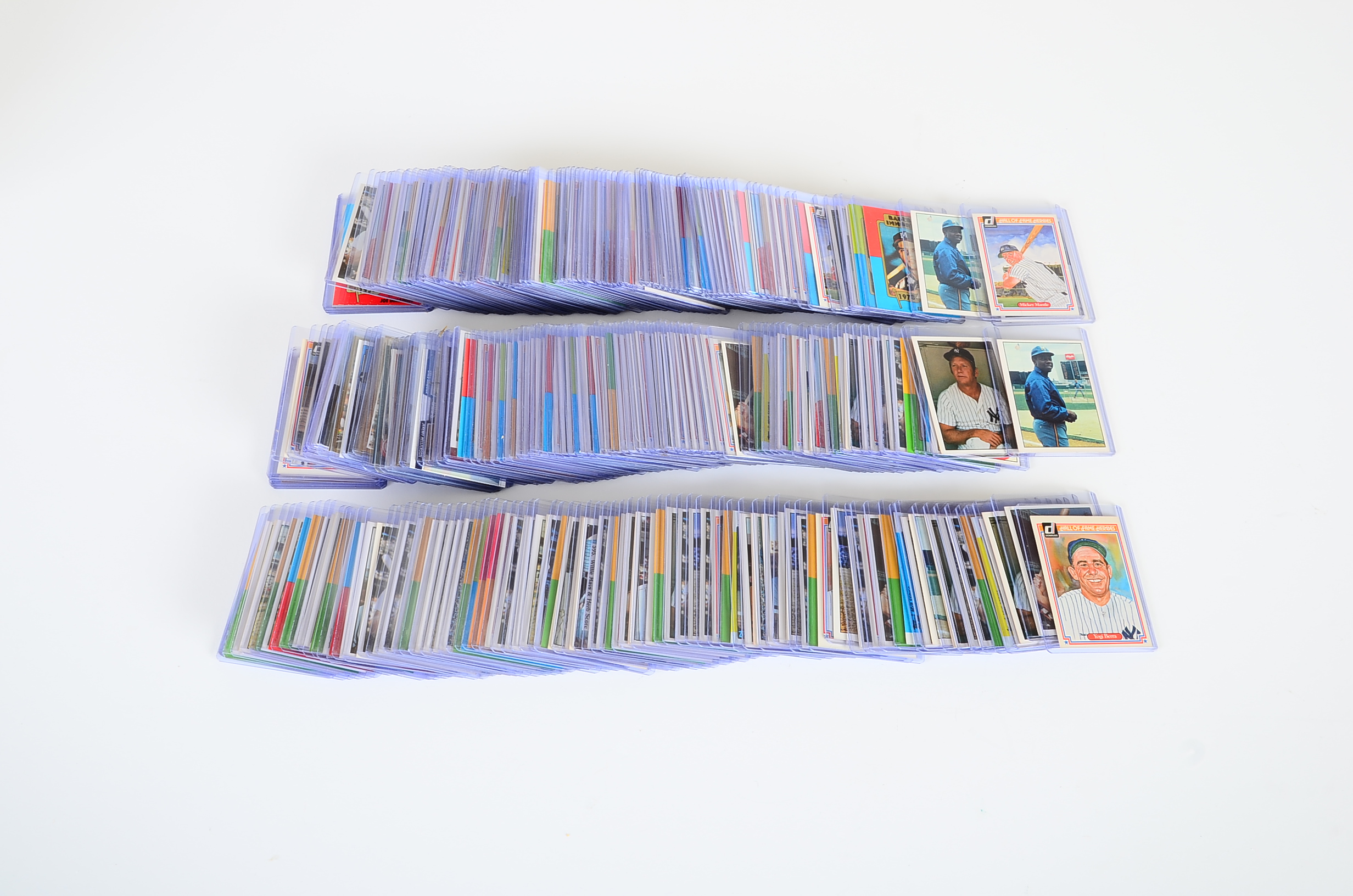 Hundreds Hall Of Fame Baseball Player Cards Clemente, Mays, Mantle