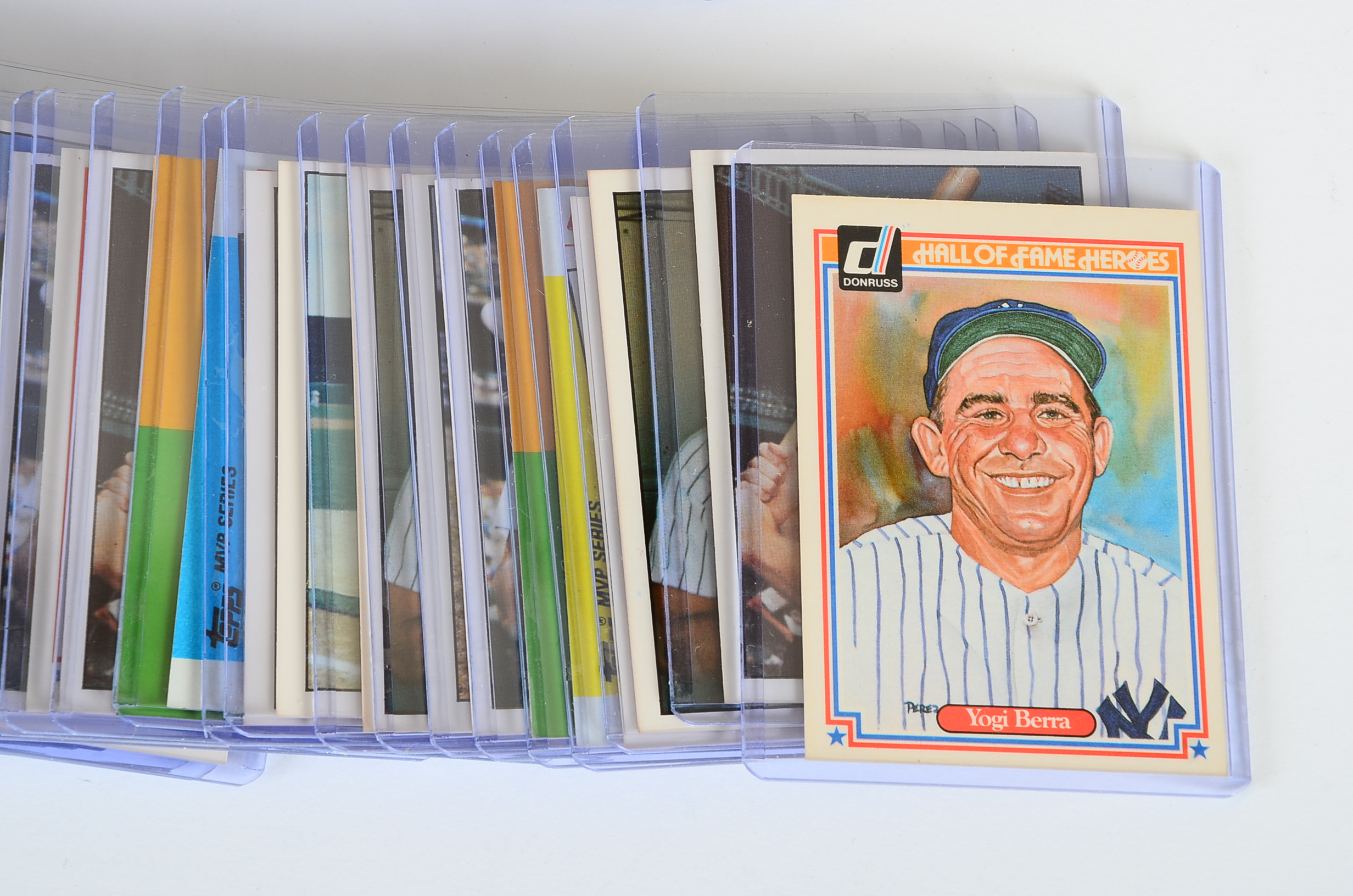 Hundreds Hall Of Fame Baseball Player Cards Clemente, Mays, Mantle