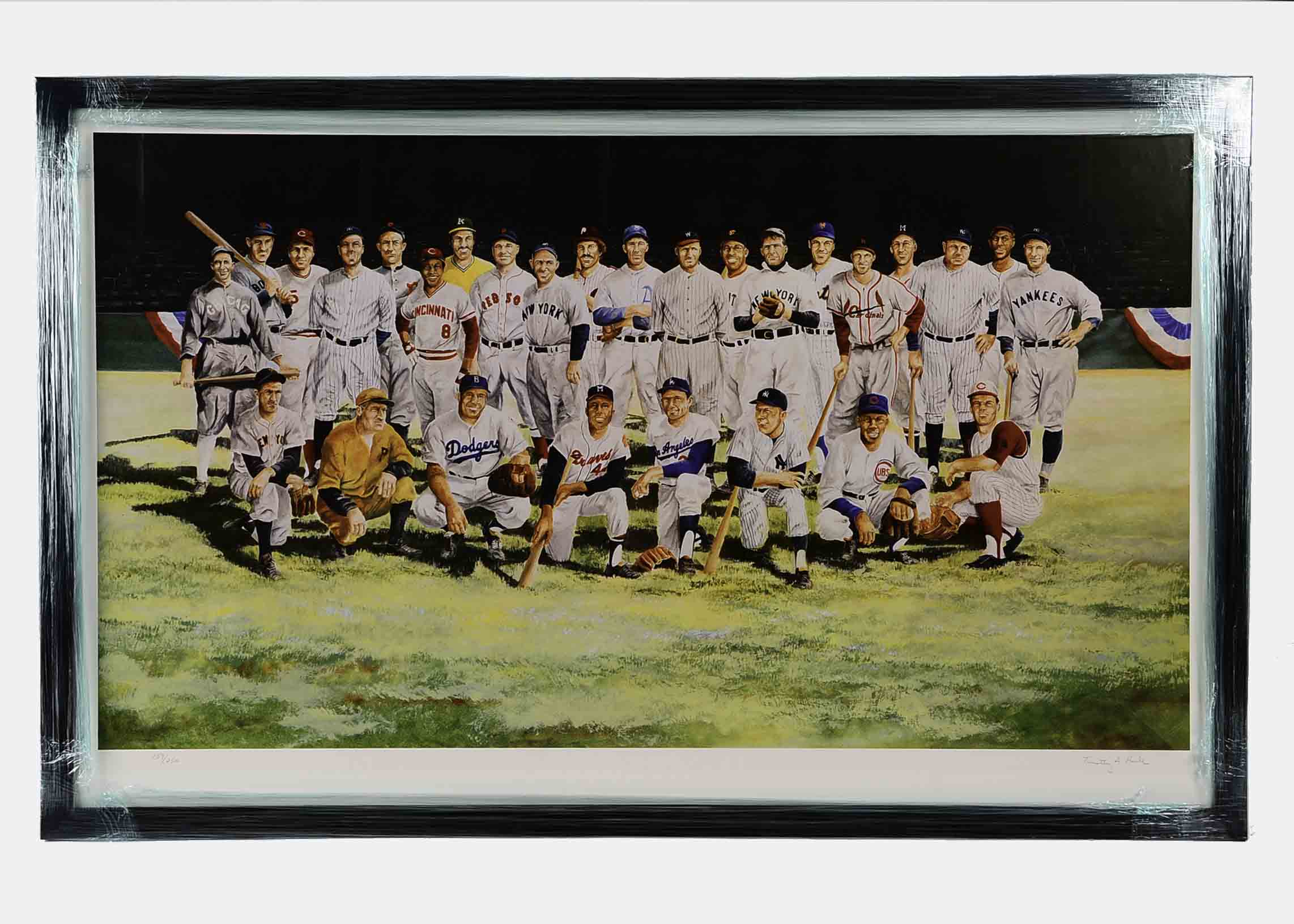 Lithograph of Major League Baseball's Greatest Players