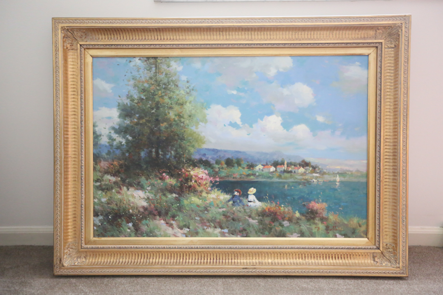 Large Acrylic Signed by F. Latte