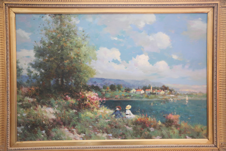 Large Acrylic Signed by F. Latte