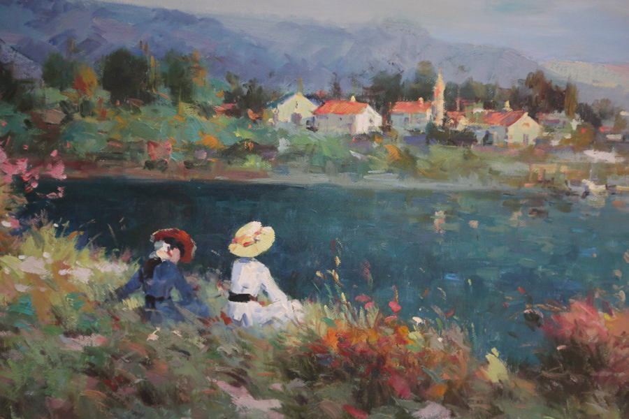 Large Acrylic Signed by F. Latte