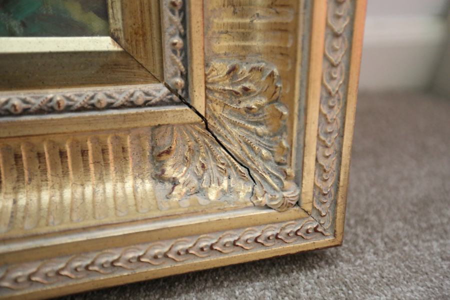 Large Acrylic Signed by F. Latte