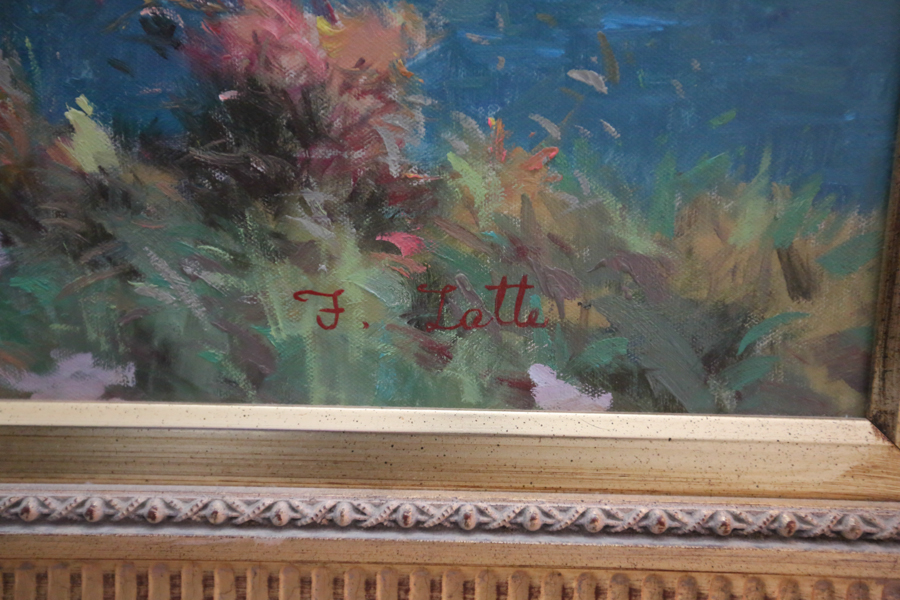 Large Acrylic Signed by F. Latte