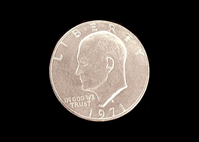 Uncirculated 1971 Eisenhower United States Silver Dollar