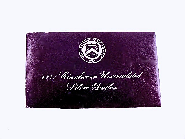 Uncirculated 1971 Eisenhower United States Silver Dollar