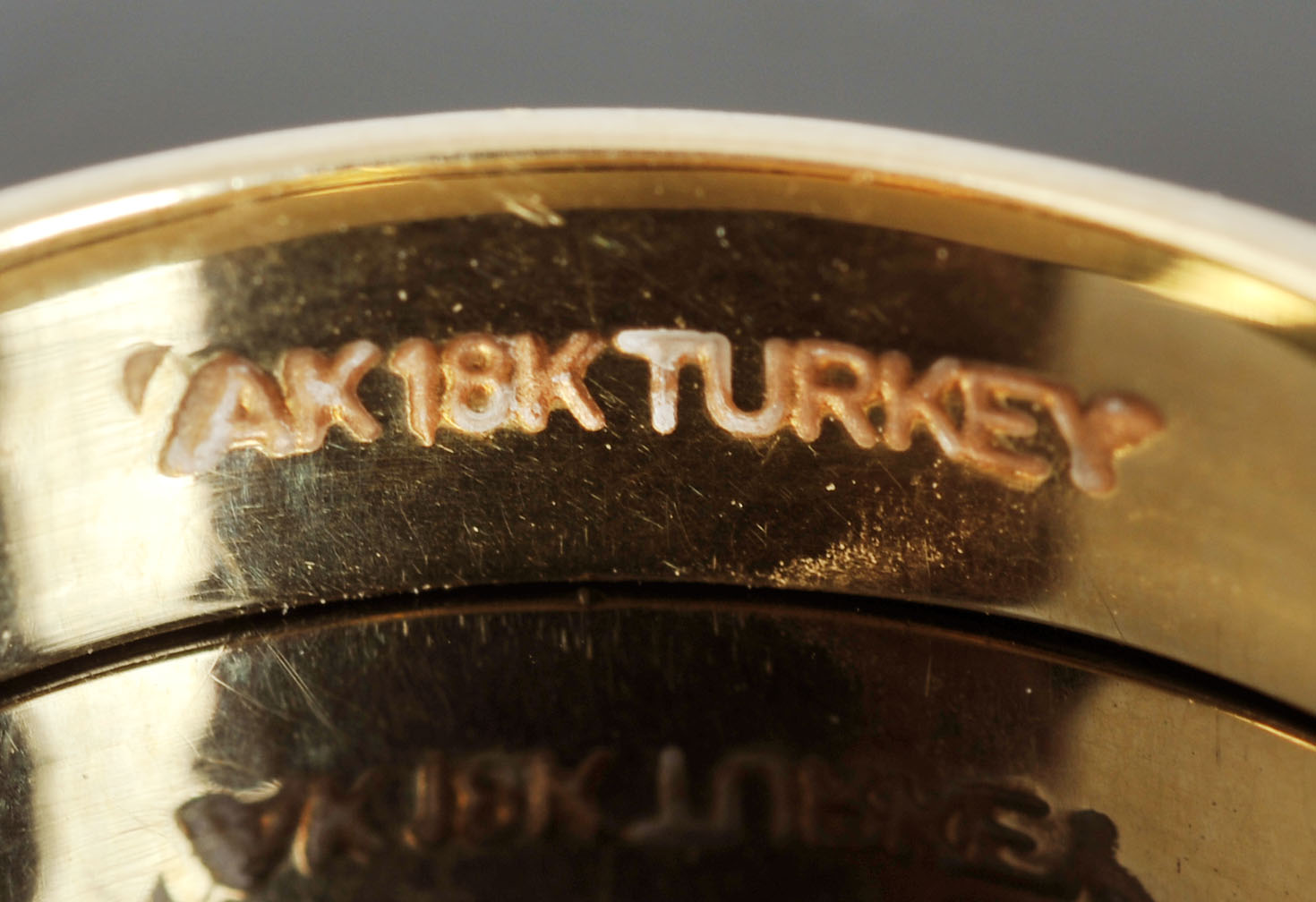 Atasay Kuyumculuk Turkish 18 K Yellow Gold Hollow Band 