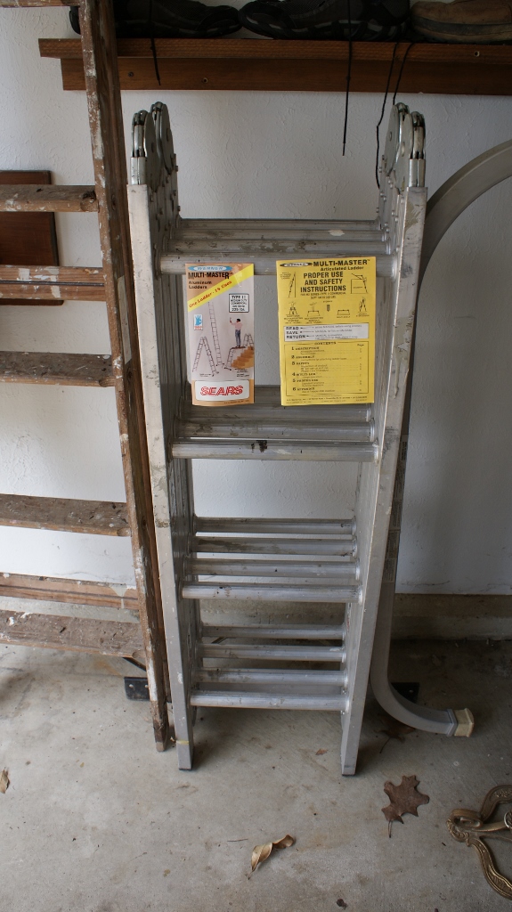 Werner Multi Master Ladder and 6' Wood Ladder