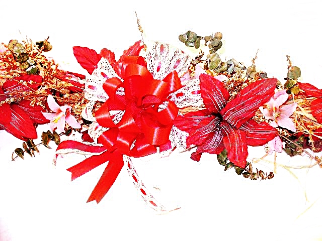 Collection of Decorative Items: Swag, Butterfly, Magnolia, More