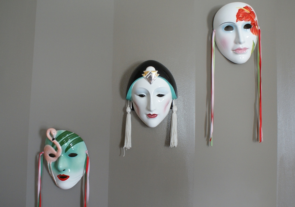 Three Vandor Pelzman Ceramic Masks