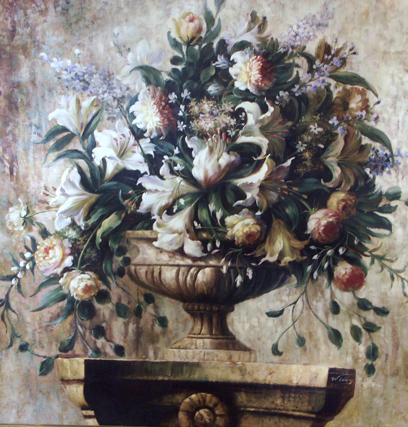 Beautiful Large Transitional Floral Print