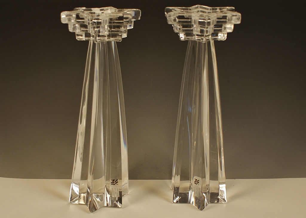 Lead Crystal Shooting Star Taper Holders