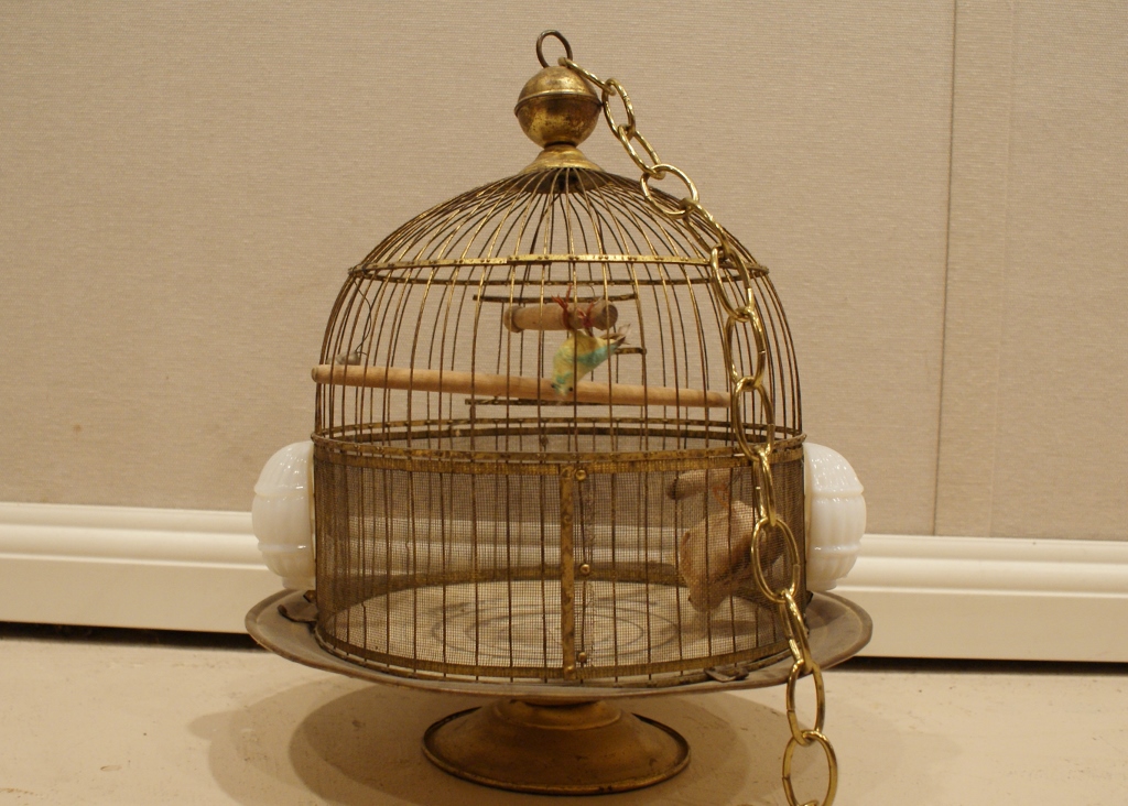 Vintage Brass Finish Birdcage 