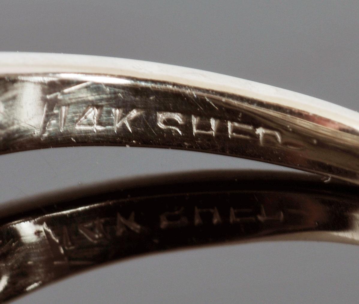 14 K White Gold Diamond Ring