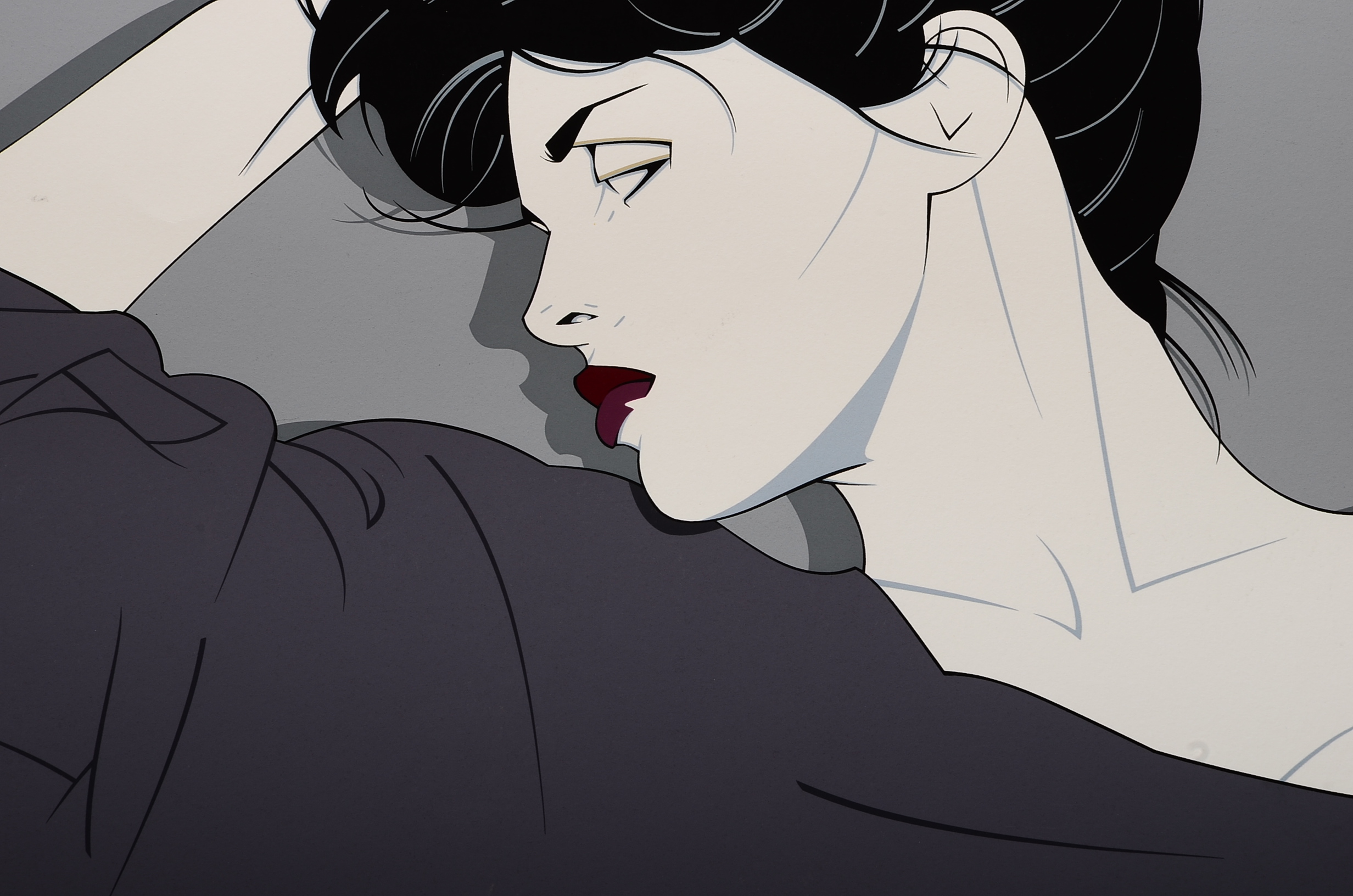 Vintage Patrick Nagel 1987 Bergen Gallery Exhibition Poster