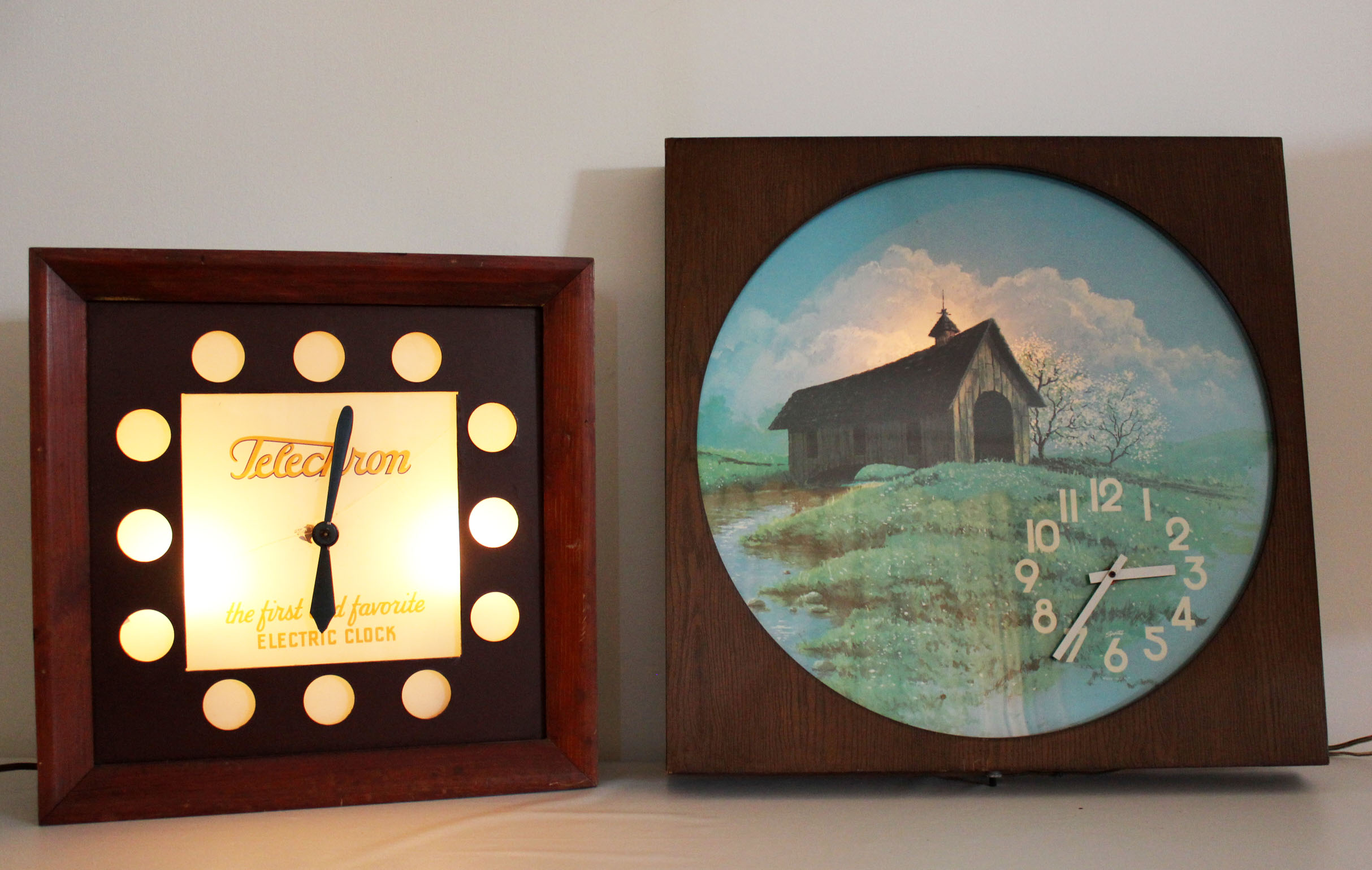 Mid-Century Electrical Wall Clocks 