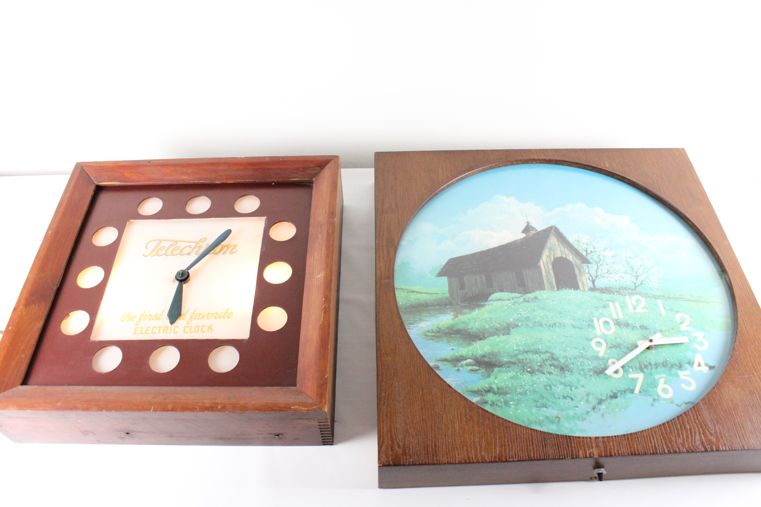 Mid-Century Electrical Wall Clocks 