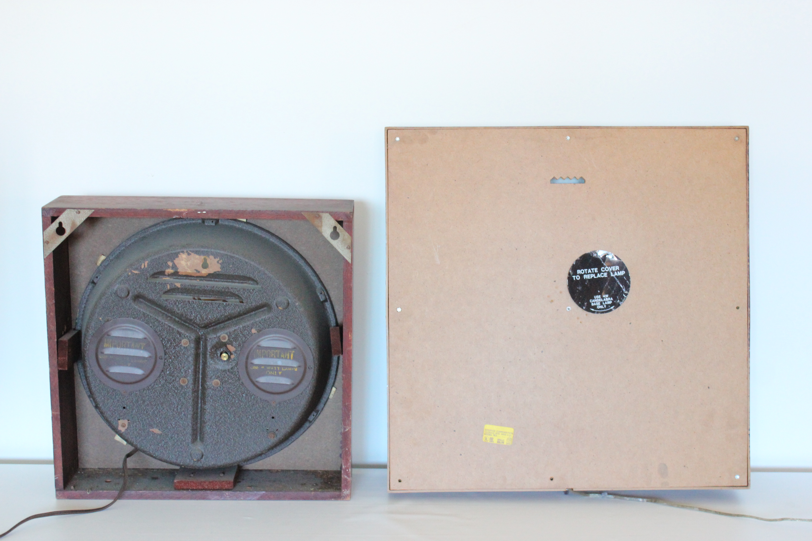 Mid-Century Electrical Wall Clocks 