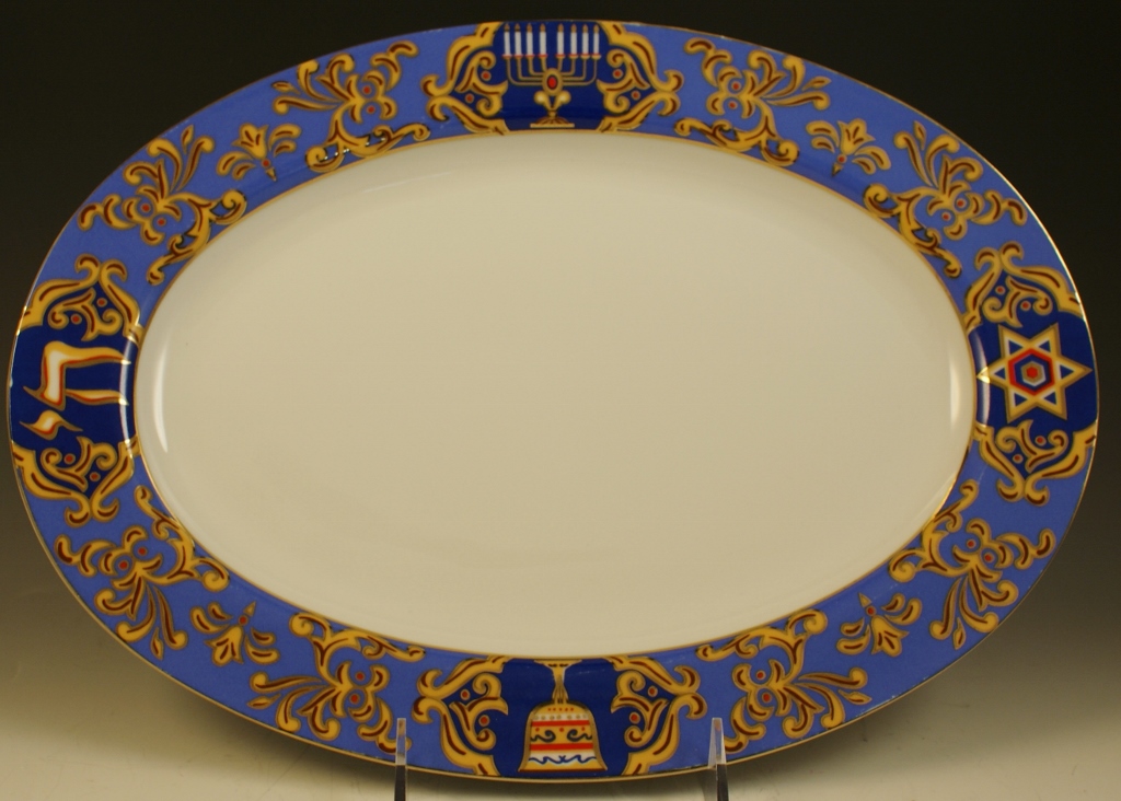 Beautiful Bloomingdales Judaica Service for 16