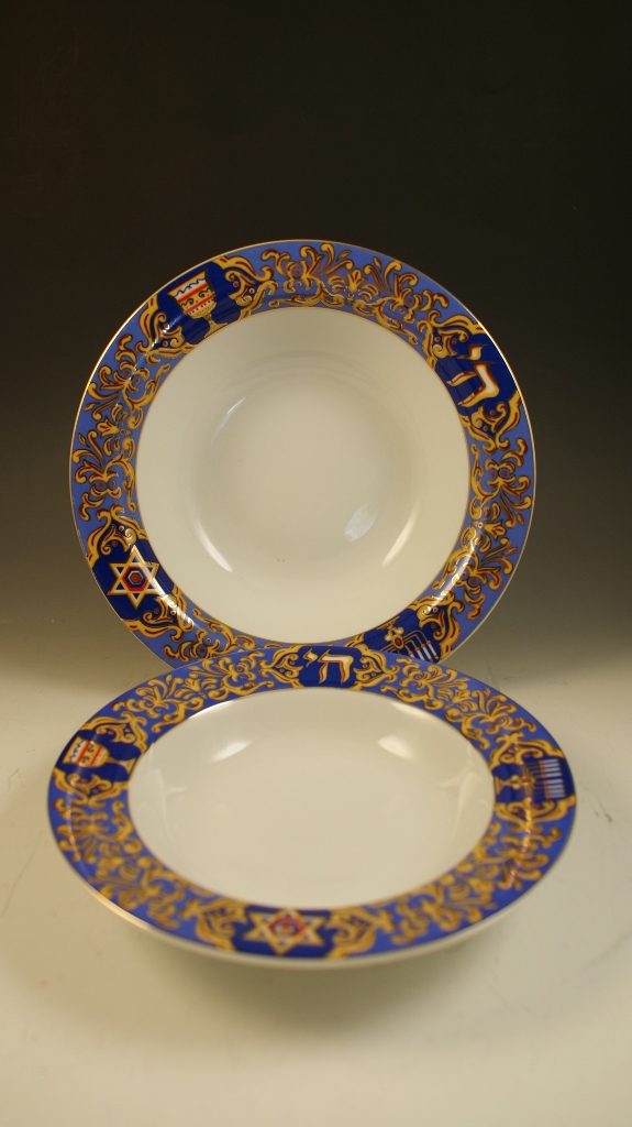 Beautiful Bloomingdales Judaica Service for 16