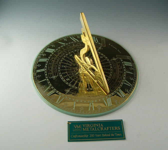 Virginia Metalcrafters Brass Sundial