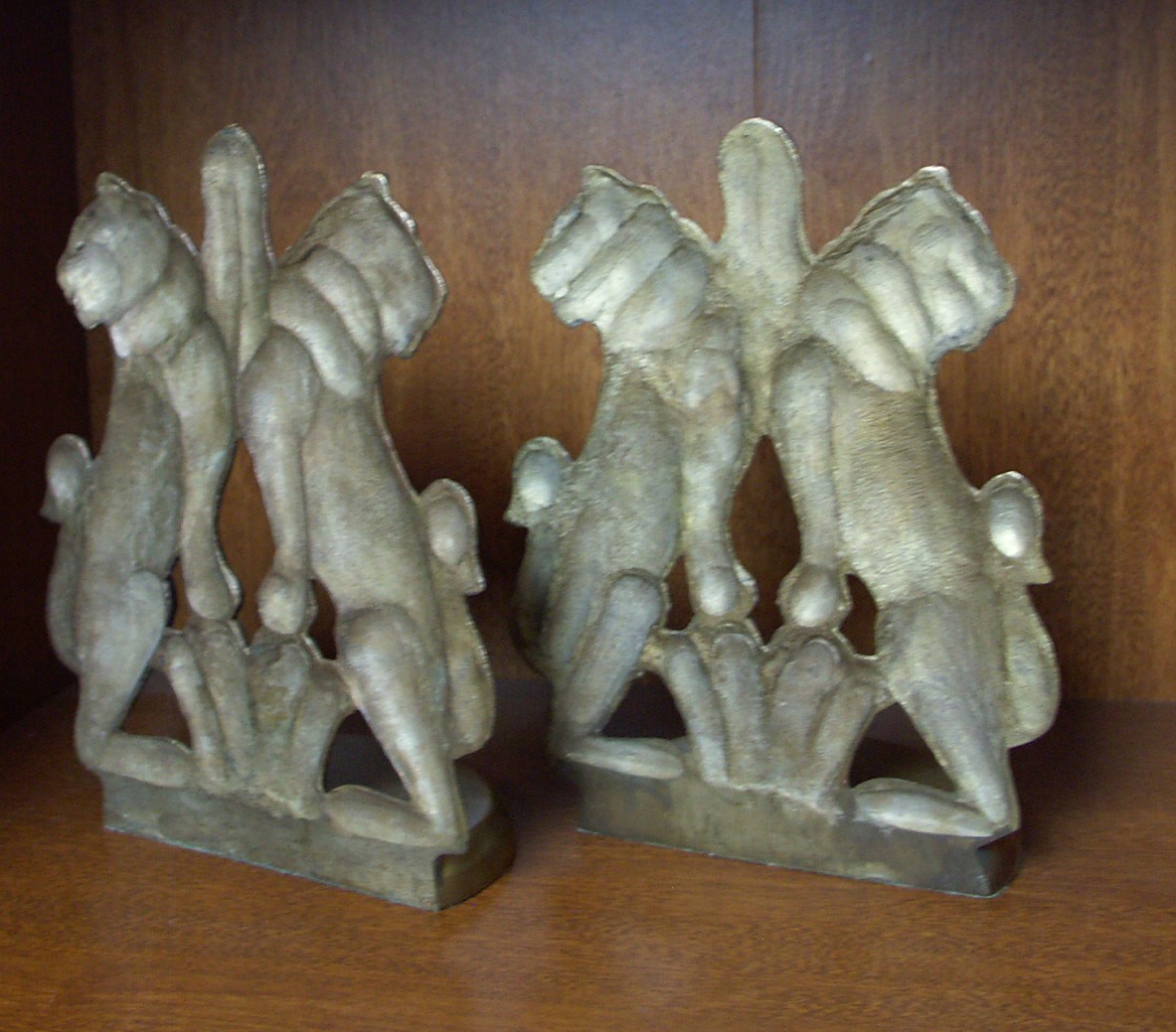 Lion Bookends, Parker Pens, Desk Clocks