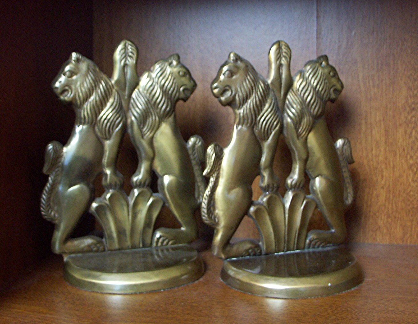 Lion Bookends, Parker Pens, Desk Clocks