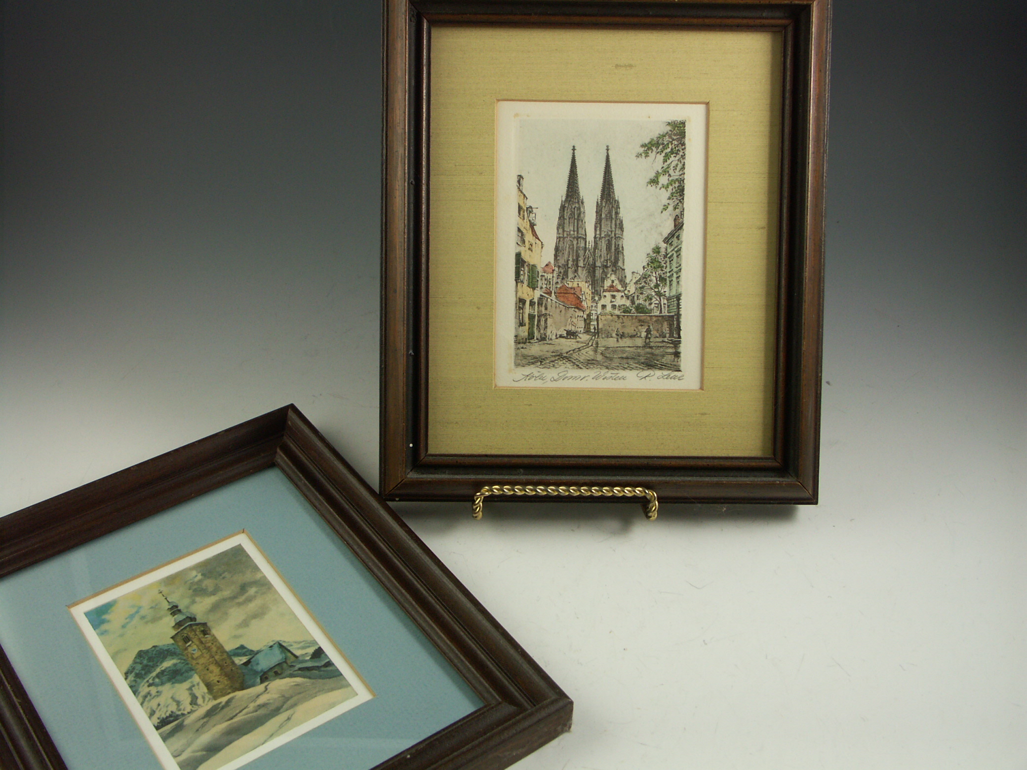 Two Framed Cathedral Prints