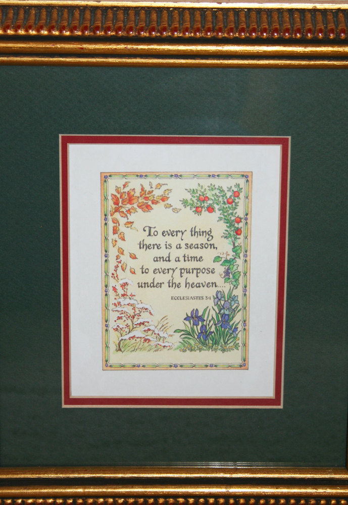 Collection of Framed Wall Hangings Featuring Quotations