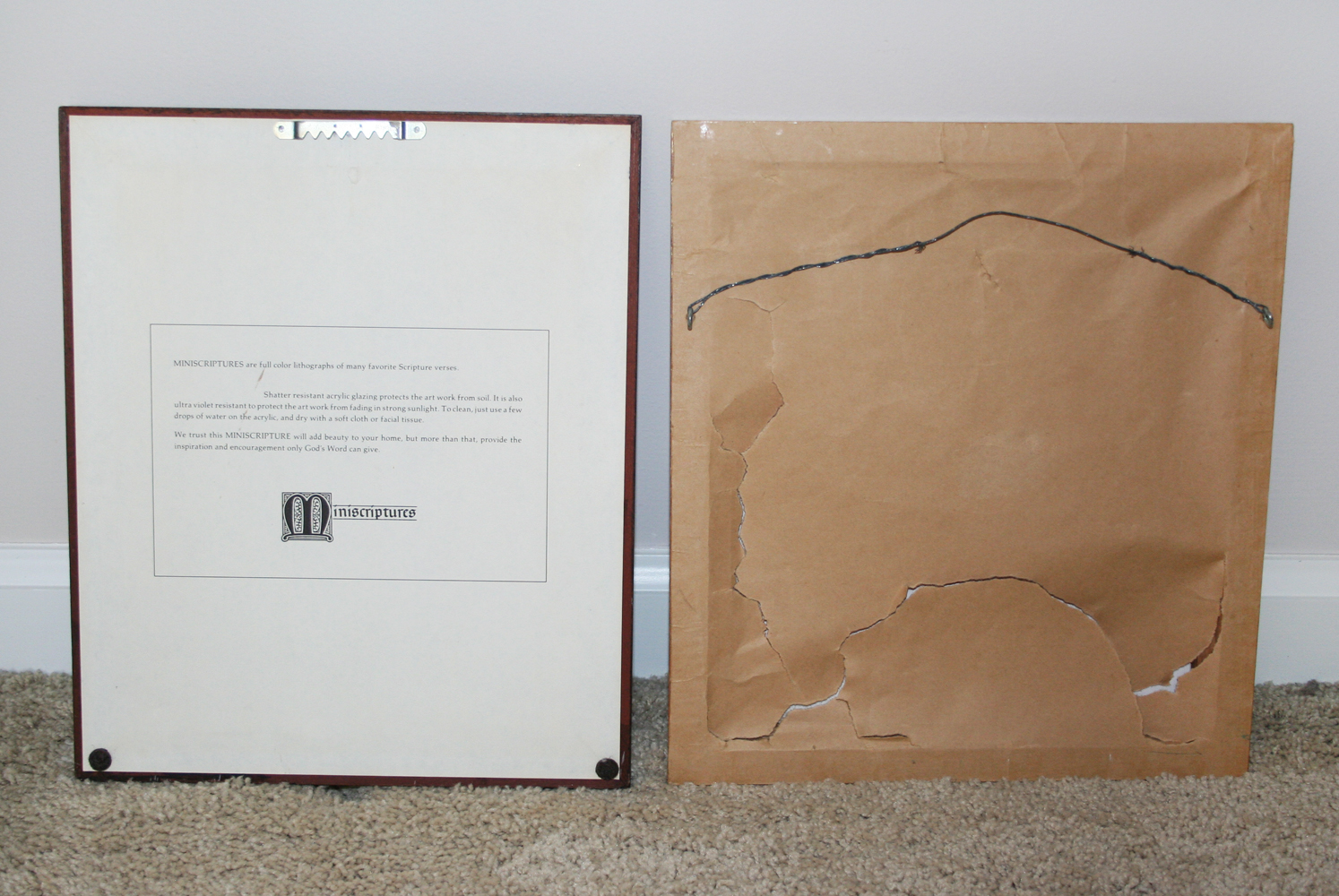 Collection of Framed Wall Hangings Featuring Quotations