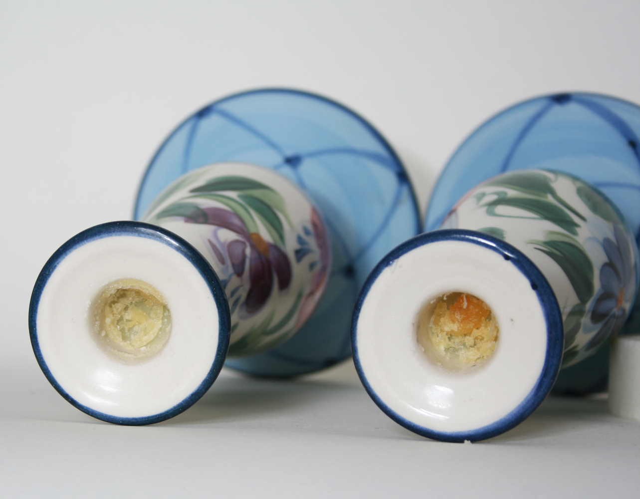 Collection of Gail Pittman Ceramic Candle Holders and Vases