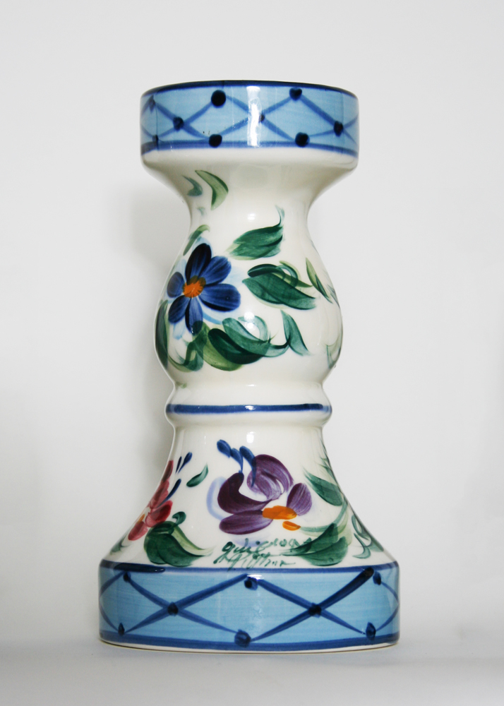 Collection of Gail Pittman Ceramic Candle Holders and Vases