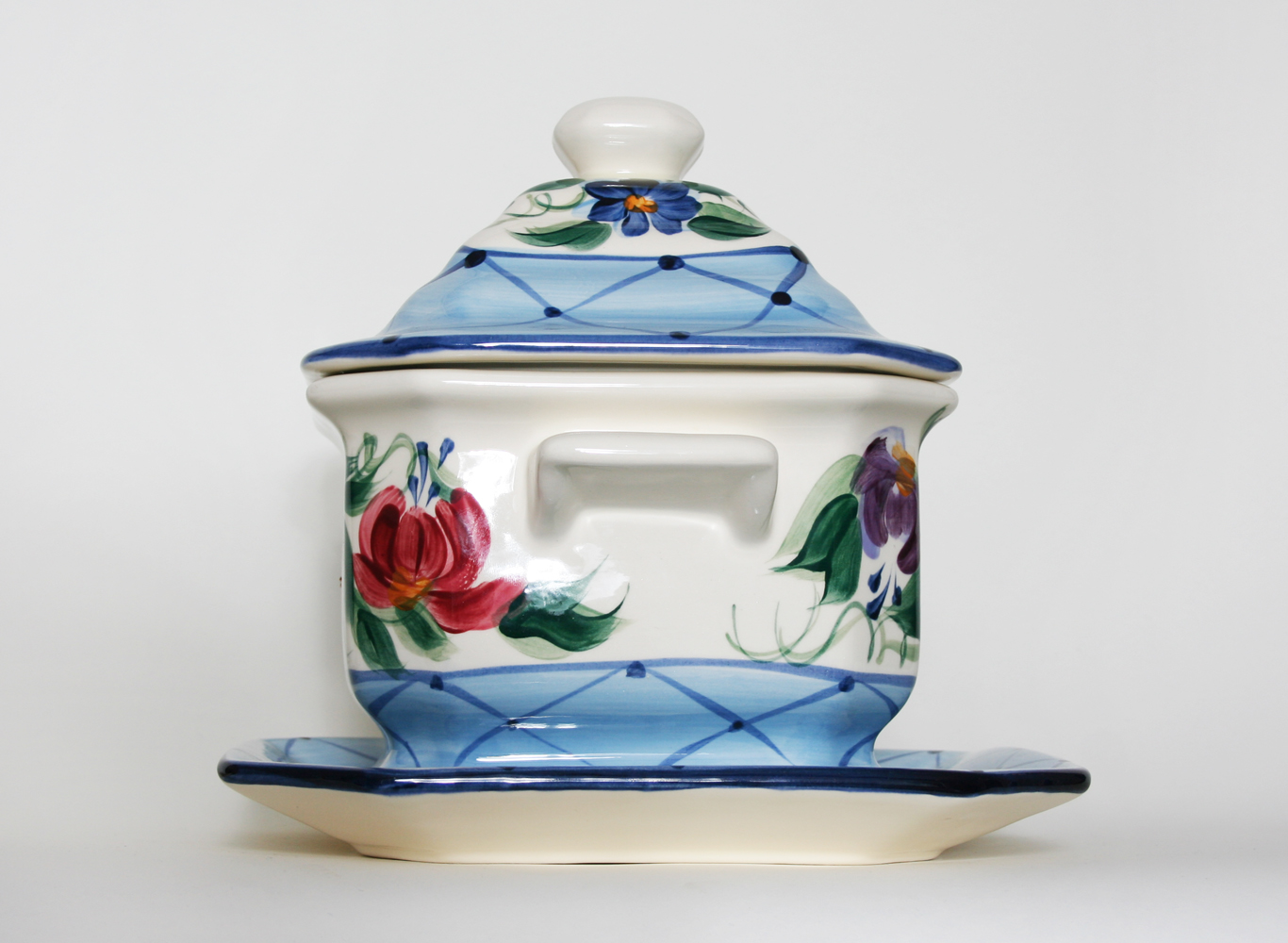 Gail Pittman Square Serving Dish and Spoon Set