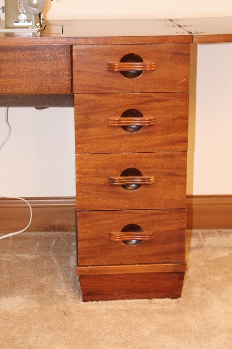 Necchi Cabinet Sewing Machine and Chair