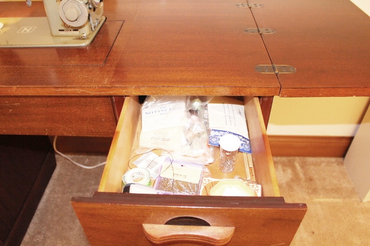 Necchi Cabinet Sewing Machine and Chair